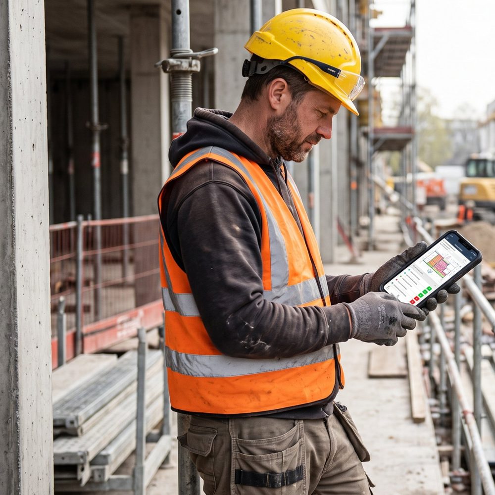 Punch mobile par téléphone pour ouvrier de chantier au Québec